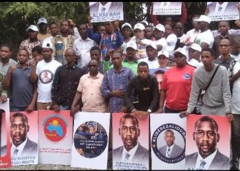 Sit-in du MoDeL pour la libération d&rsquo;Aliou Bah: l&rsquo;UFDG se fait représentée par Maï kadidia Bah 