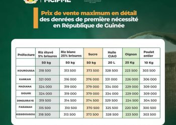 MCIPME: Diaka Sidibé annonce le prix max des denrées et un numéro vert pour signaler les cas d’outrance 