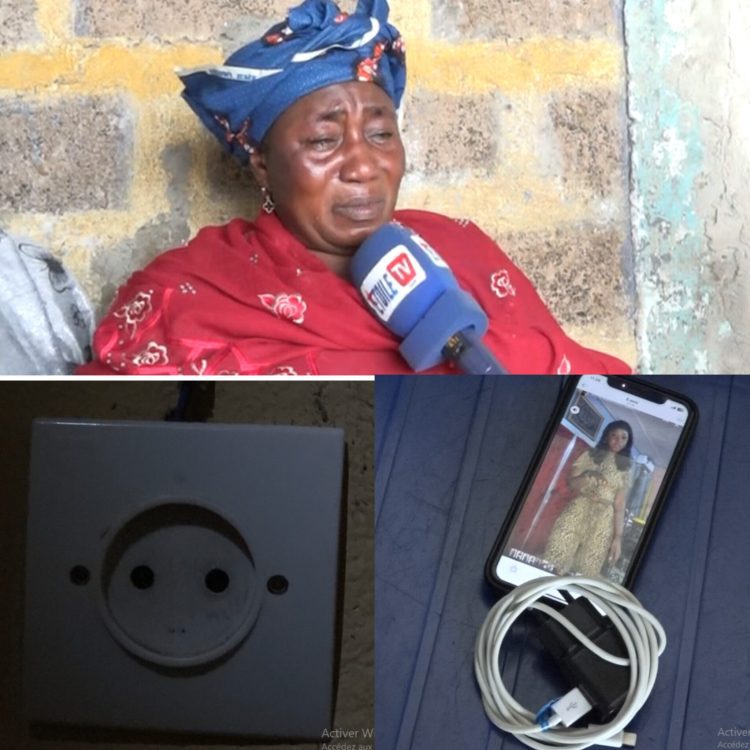 Mort de M’balia par son téléphone « Elle m’a dit « maman le courant m’a prise aide moi » c’était ses derniers mots. » Témoigne sa mère