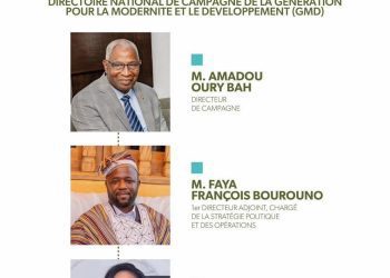 Officiel: Bah Oury désigné directeur de campagne du général Mamadi Doumbouya