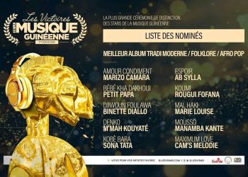 Les victoires de la musique guinéenne dévoile la liste des nominés