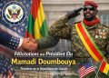 L’ambassade des États-Unis félicite le président élu Mamadi Doumbouya