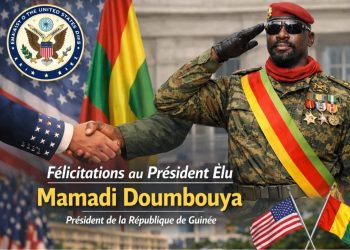 L’ambassade des États-Unis félicite le président élu Mamadi Doumbouya