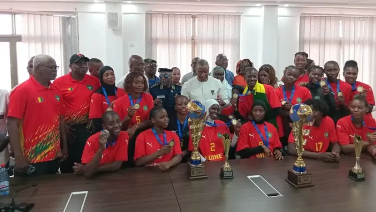 Handball : les championnes guinéennes célébrées par le ministre des Sports après leur sacre international