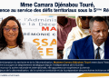 Mme Camara Djénabou Touré, l’expérience au service des défis territoriaux sous la 5ème République (par Ibrahima Diallo, journaliste et écrivain.)